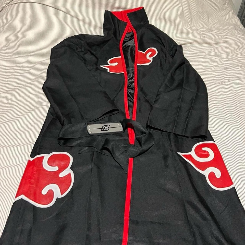 Naruto Akatsuki Cloak Red Black Jacket